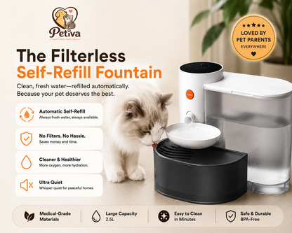 Petiva™ The Filterless Self-Refill Fountain